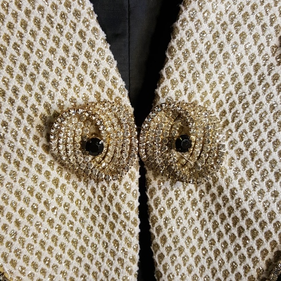 VTG 70's and 80's black evening jacket - Picture 3 of 6